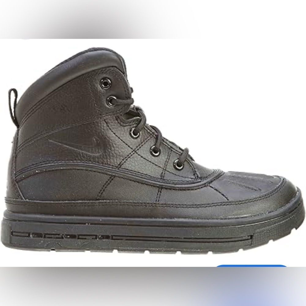 Nike Men's Black Leather Sneakers